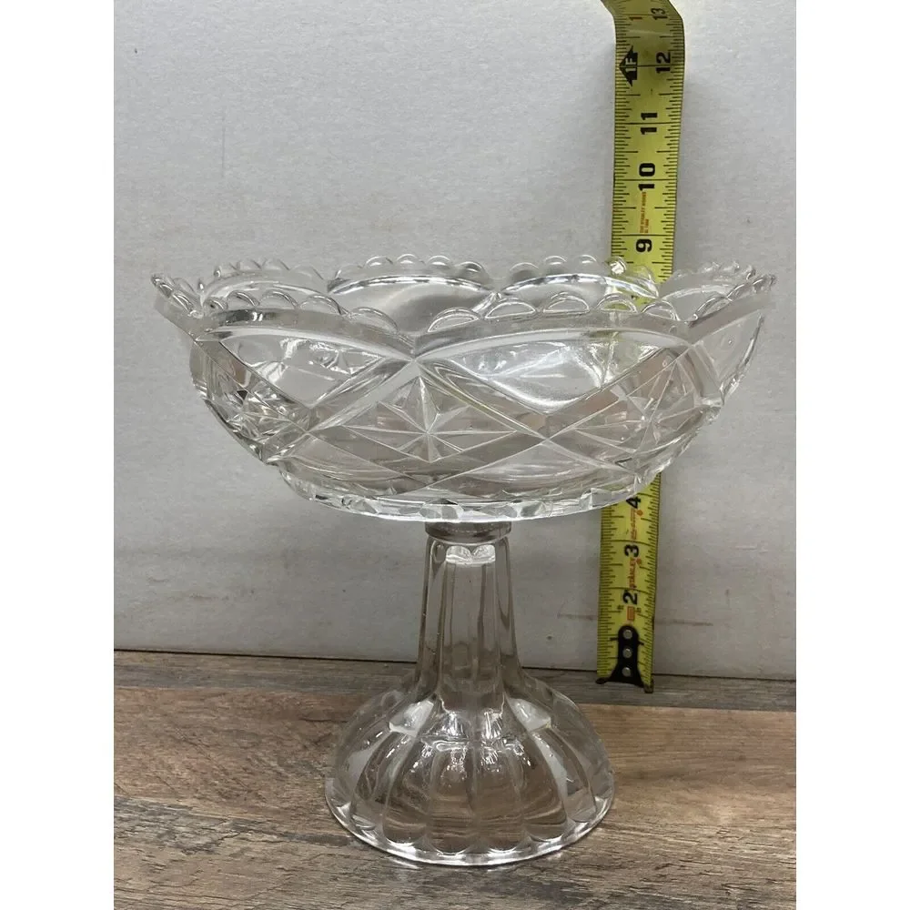 Early 20th Century Pedistal Bowl‎ Cut Glass